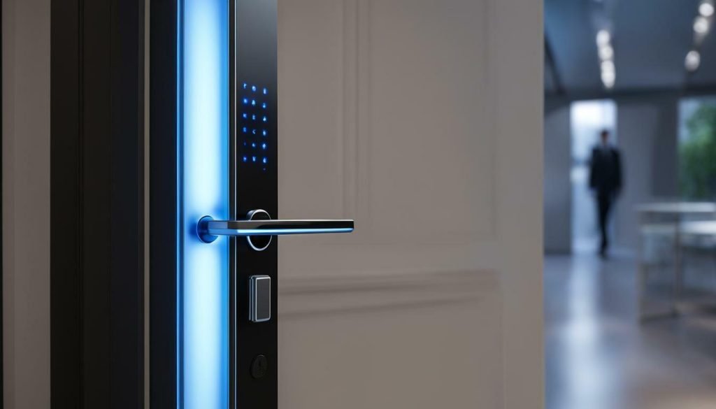 Smart door lock with voice control