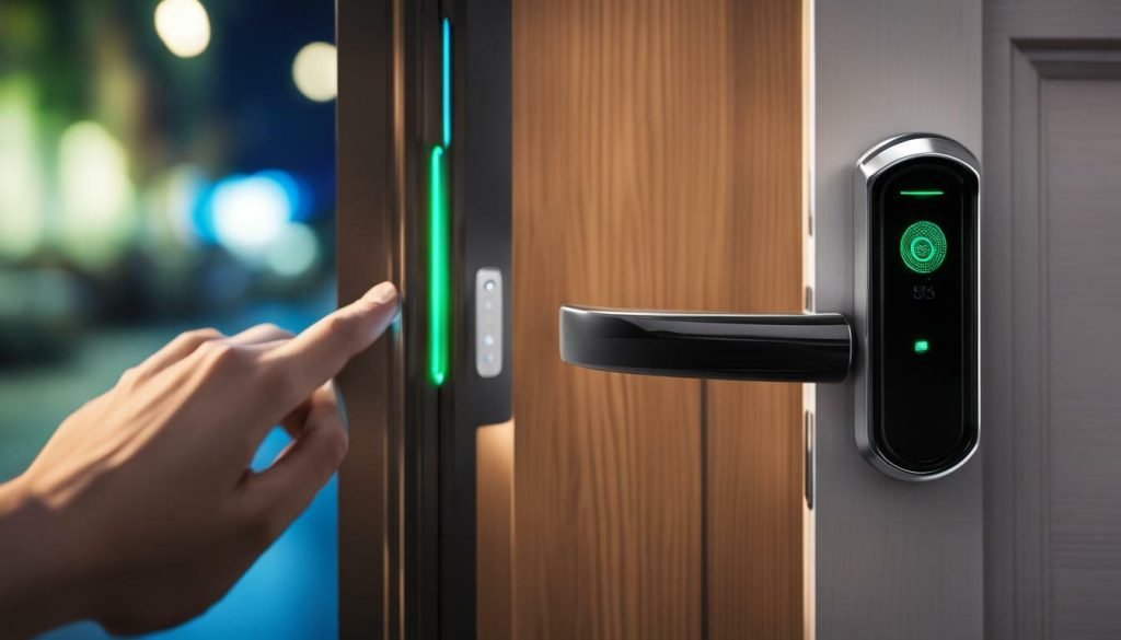 smart door lock for enhanced home security