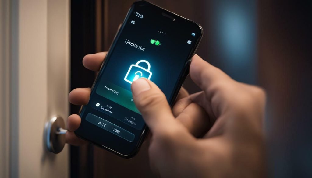 smart door lock with mobile app control