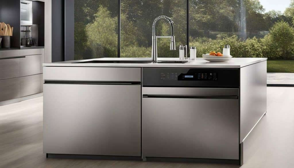 stainless steel dishwasher