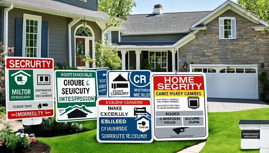 customizable home security signs