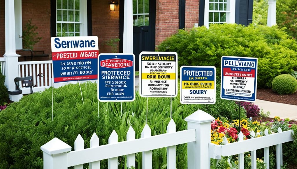 home security signs