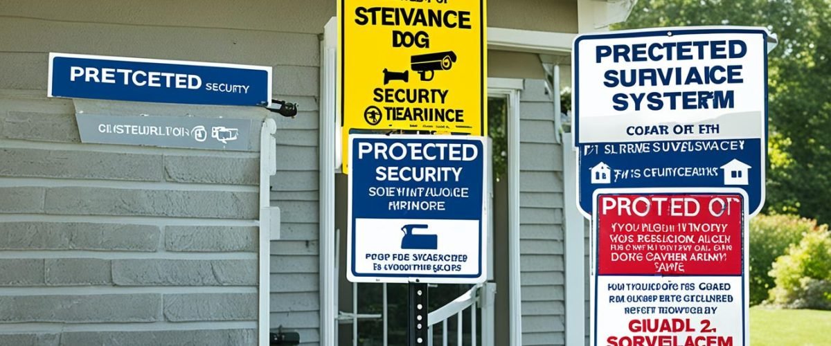 home security signs